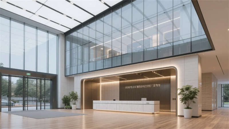 现代简约高效空间，合肥8000平办公楼装修设计效果图